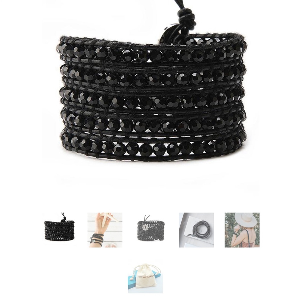 Victoria Emerson- Midnight Mist Wrap Bracelet